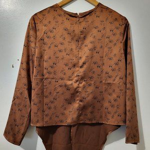 Oak + Fort floral blouse